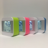 Travel talking alarm clock with digital table calendar clock